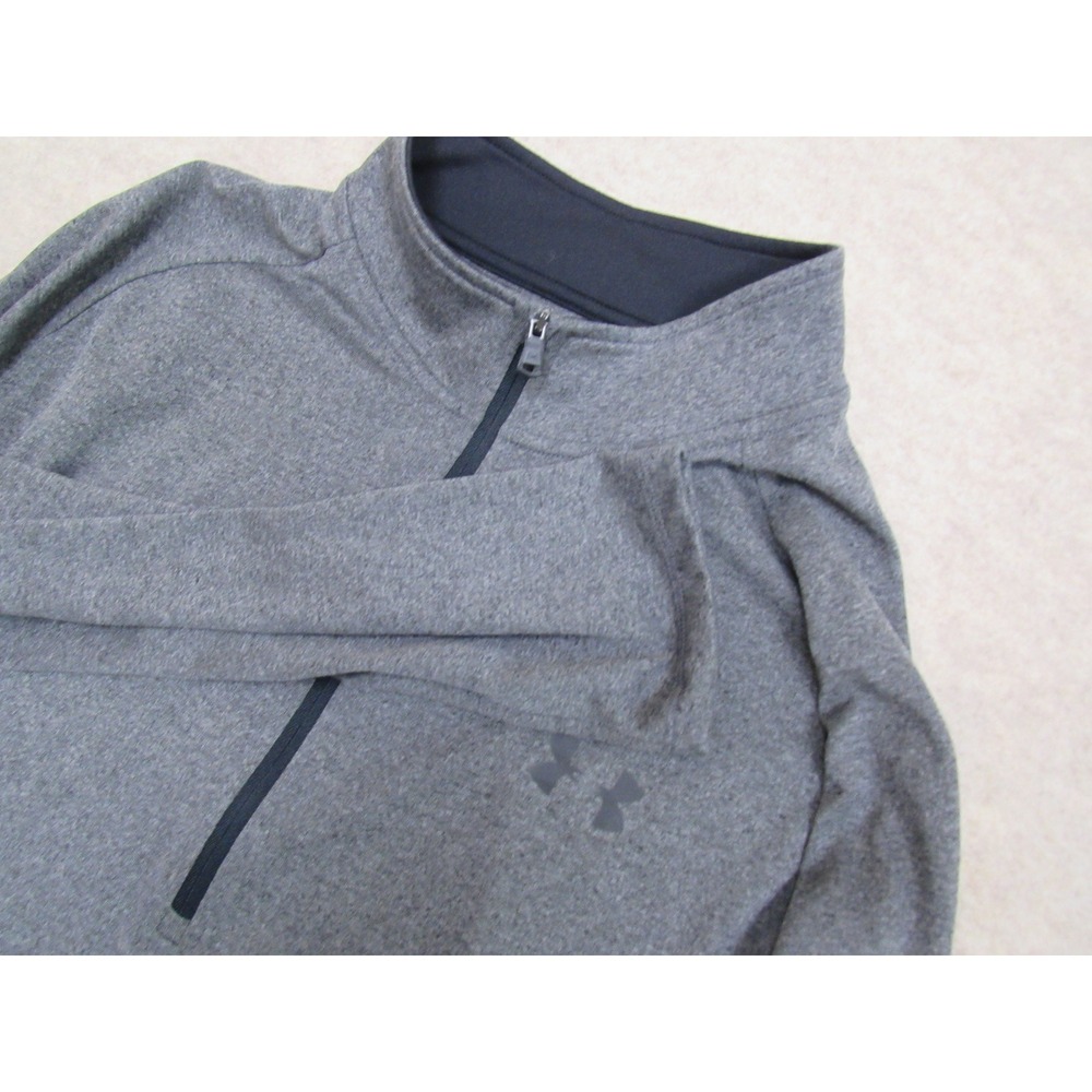 Under Armour HeatGear 1/2 Zip Pullover Mens XL Gray Heather Tech 2.0 1328495 090